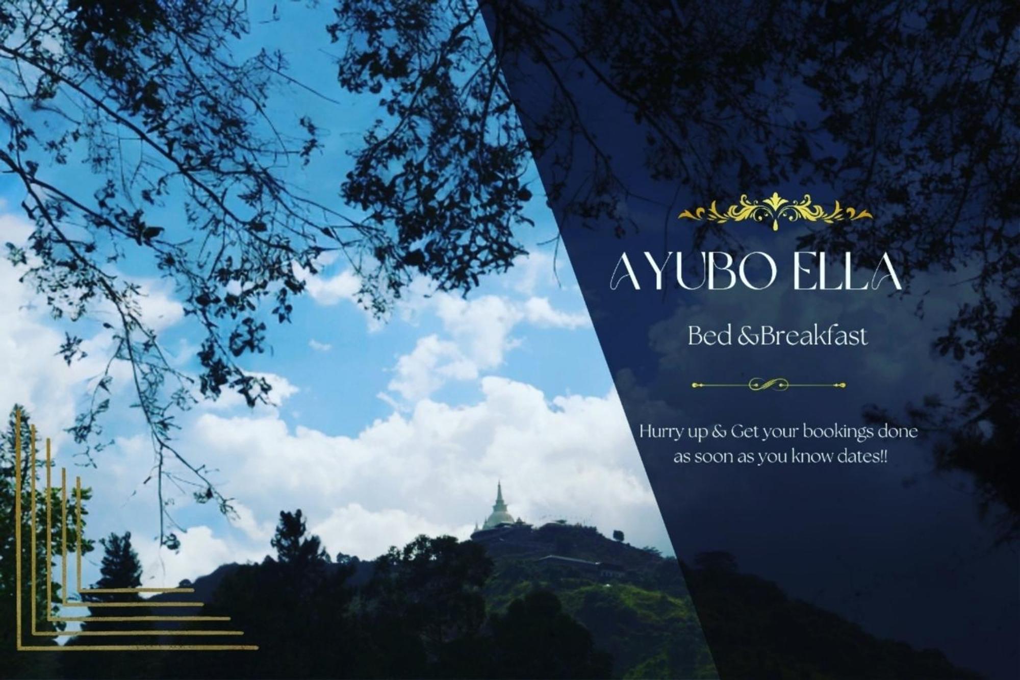 Ayubo Ella - Bed & Breakfast المظهر الخارجي الصورة